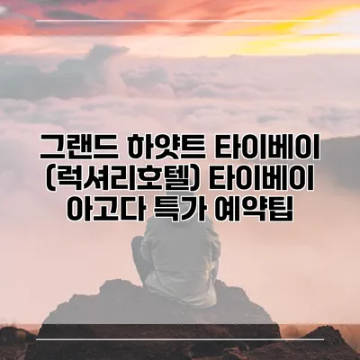 그랜드 하얏트 타이베이 (럭셔리호텔) 타이베이 아고다 특가 예약팁