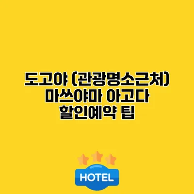 도고야 (관광명소근처) 마쓰야마 아고다 할인예약 팁