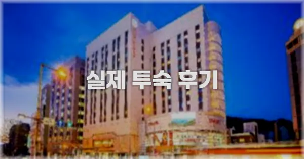💬 실제 투숙 후기