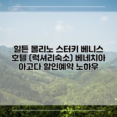힐튼 몰리노 스터키 베니스 호텔 (럭셔리숙소) 베네치아 아고다 할인예약 노하우